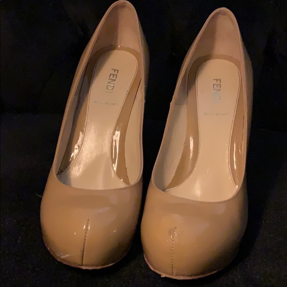 Fendi nude heels